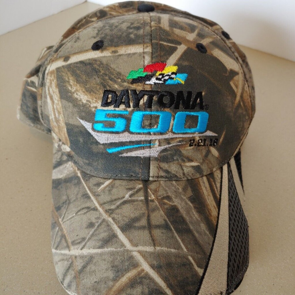 2016 Daytona 500 Nascar Sprint Cup Series Camo Adjustable Hat Cap 2212016
